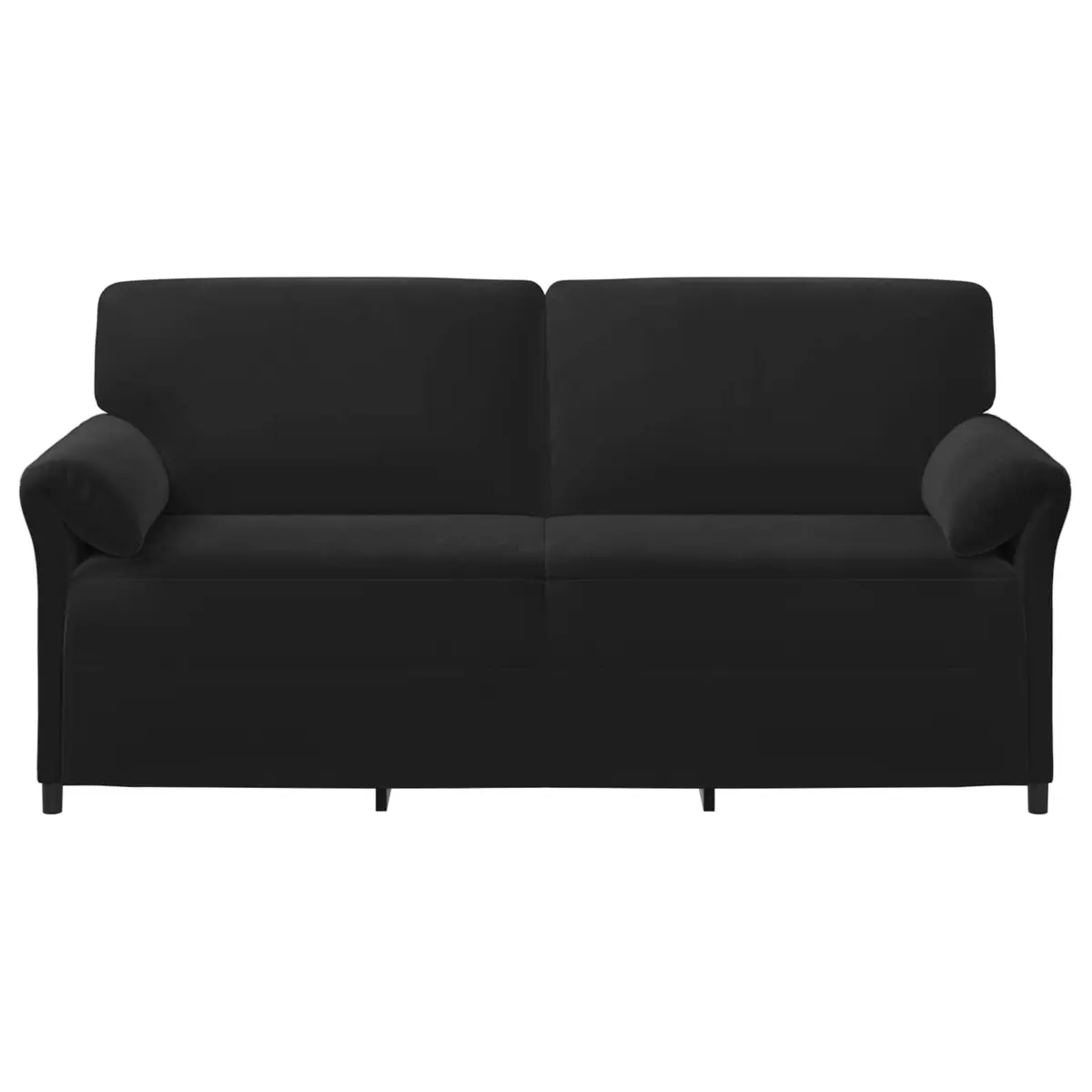 3-Seater Sofa Velvet Comfort 198cm Black