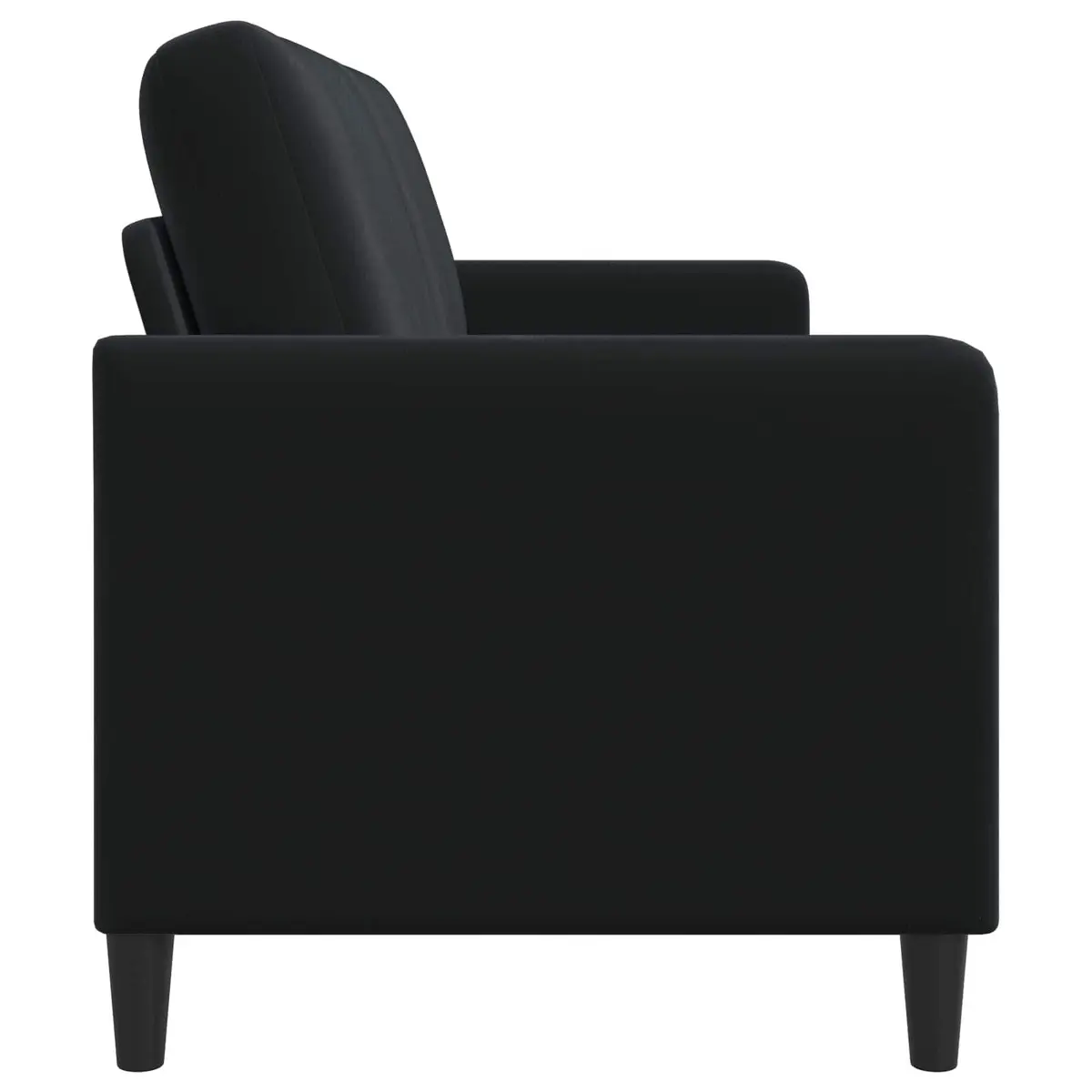 Modern Sofa with Storage Lift-Up Seat Black Polyester Furniture for Living Room