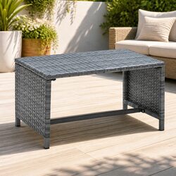 Outdoor Coffee Table in Anthracite Poly Rattan Design