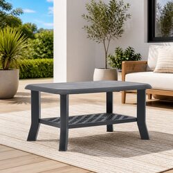 Lightweight Anthracite Coffee Table for Outdoor Use