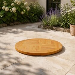 Teak Wood Table Top 70cm Diameter for Dining