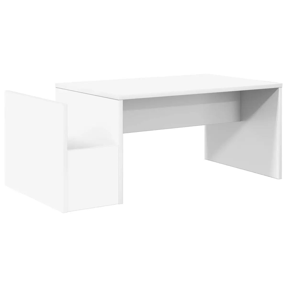 Coffee Table Modern Rectangular 90x45x35cm White