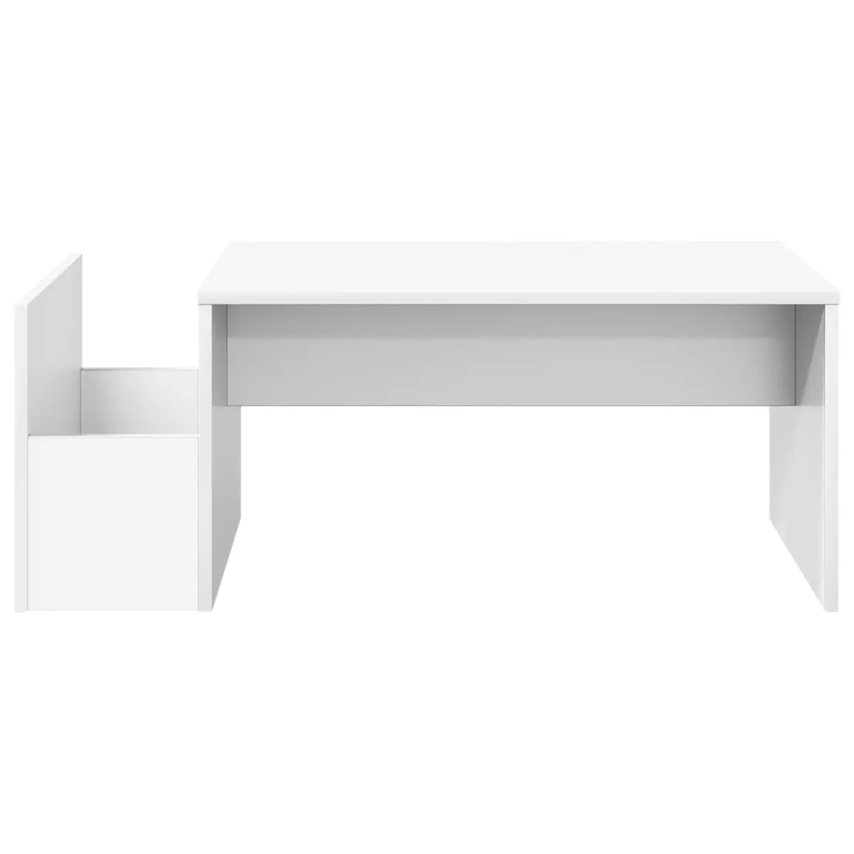 Coffee Table Modern Rectangular 90x45x35cm White