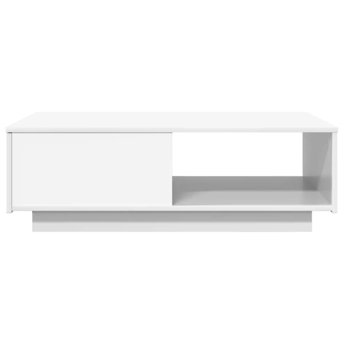 Coffee Table with Drawer Storage Rectangular White 95 x 55 x 31 cm