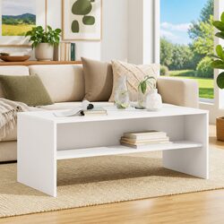 Modern Engineered Wood Coffee Table with Storage