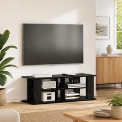 Efficient Media Console in Black Oak - 96cm Wide