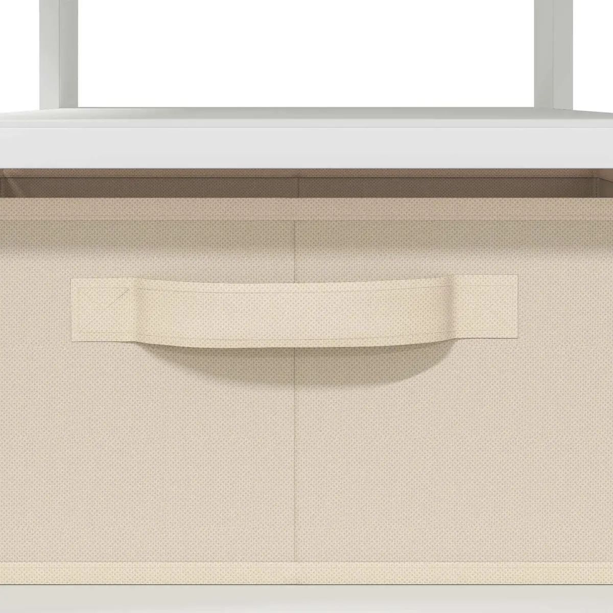 Coffee Table with Drawer Storage Rectangular White Engineered Wood