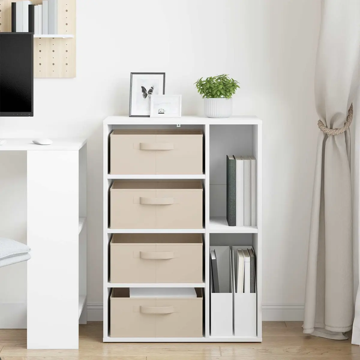 Sideboard Storage Cabinet Modern White 60 x 33.5 x 84 cm