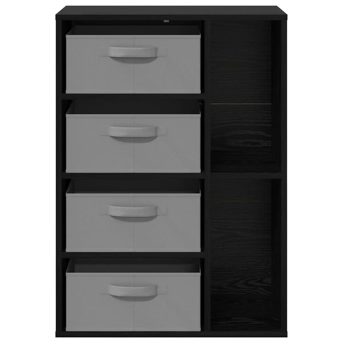 Modern Sideboard Storage Cabinet Black Oak Living Room Dining Furniture Shelving