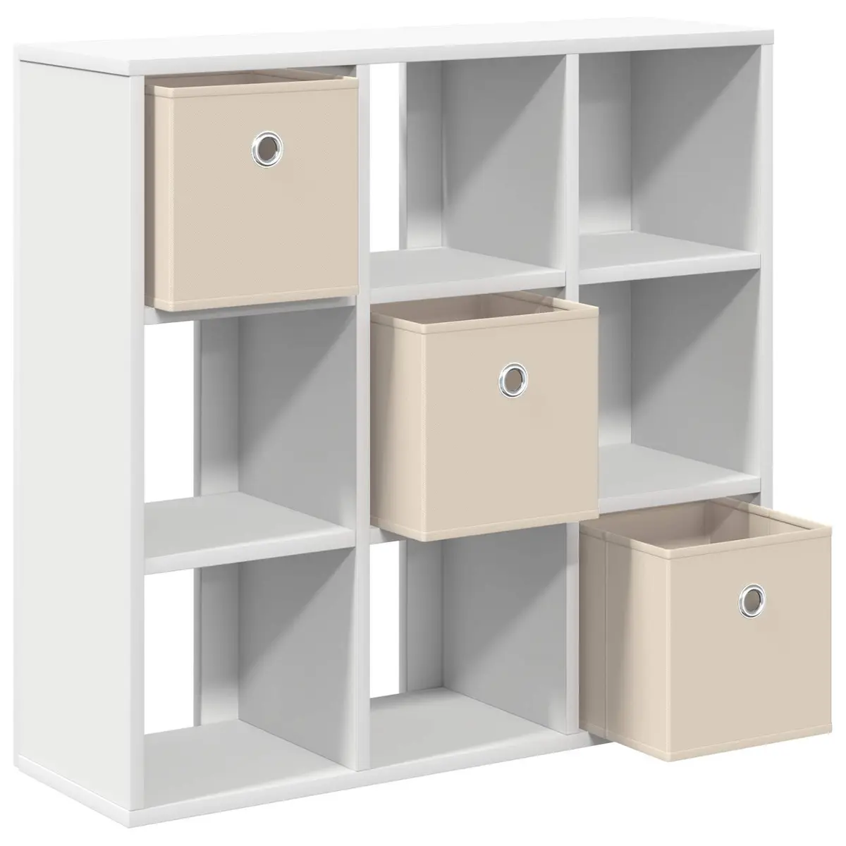 Sideboard Modern Storage Cabinet with Drawer Compact White