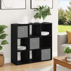 Contemporary Sideboard with Drawer in Black Oak Finish