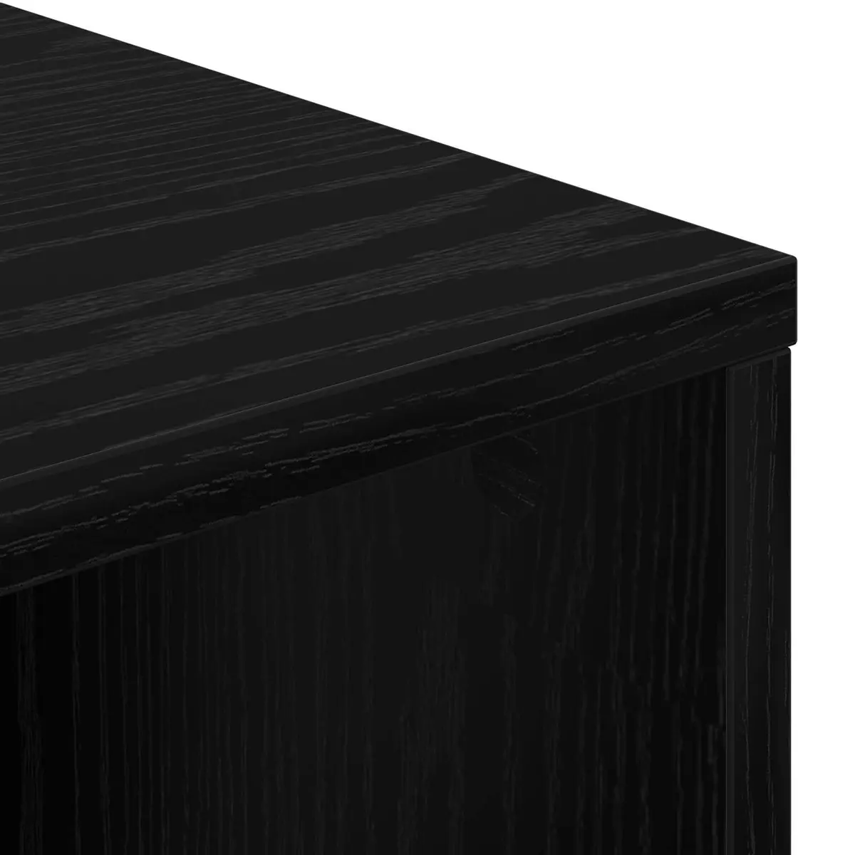 Sideboard with Drawer Adjustable Shelf Black Oak 88.5 x 29