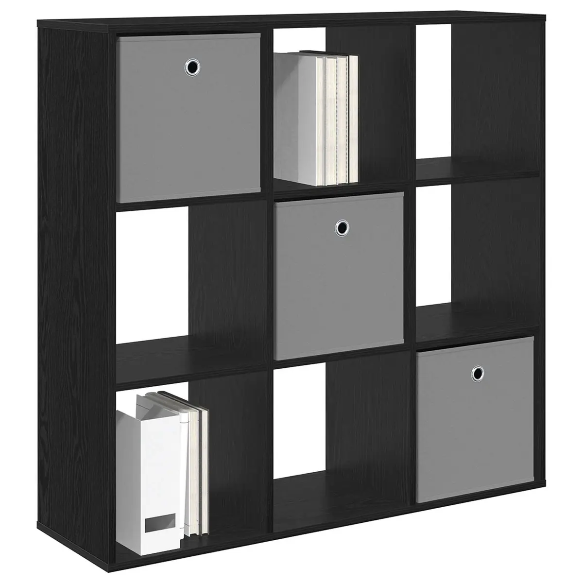 Sideboard Storage Cabinet Adjustable Shelf Black Oak 102 x 31 x 99.5 cm
