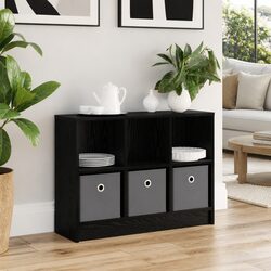 Black Sideboard with Drawer – Engineered Wood Construction
