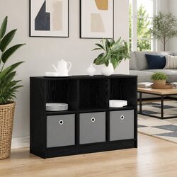 Black Oak Sideboard with Drawer – Engineered Wood Construction