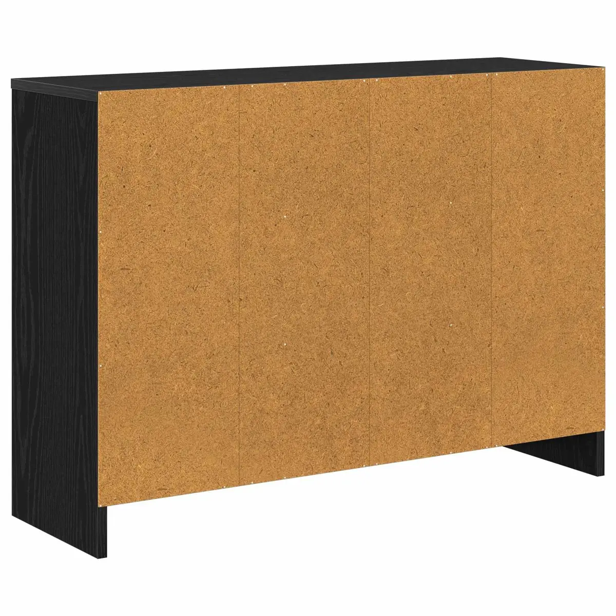 Sideboard Modern Storage Cabinet Freestanding Black 88.5 x 27.5 x 63.5 cm