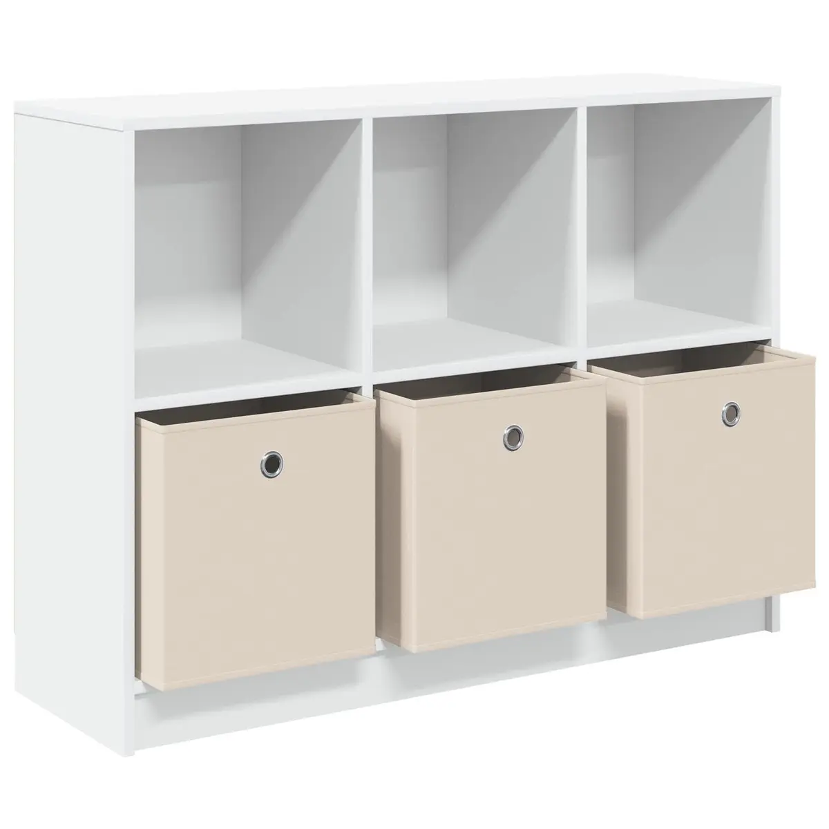 White Sideboard with Drawer Storage Modern Living Room Hallway Buffet 102 x 32 x 73.5 cm