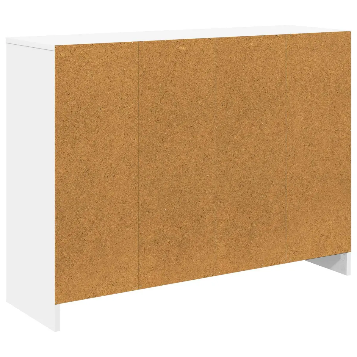 White Sideboard with Drawer Storage Modern Living Room Hallway Buffet 102 x 32 x 73.5 cm