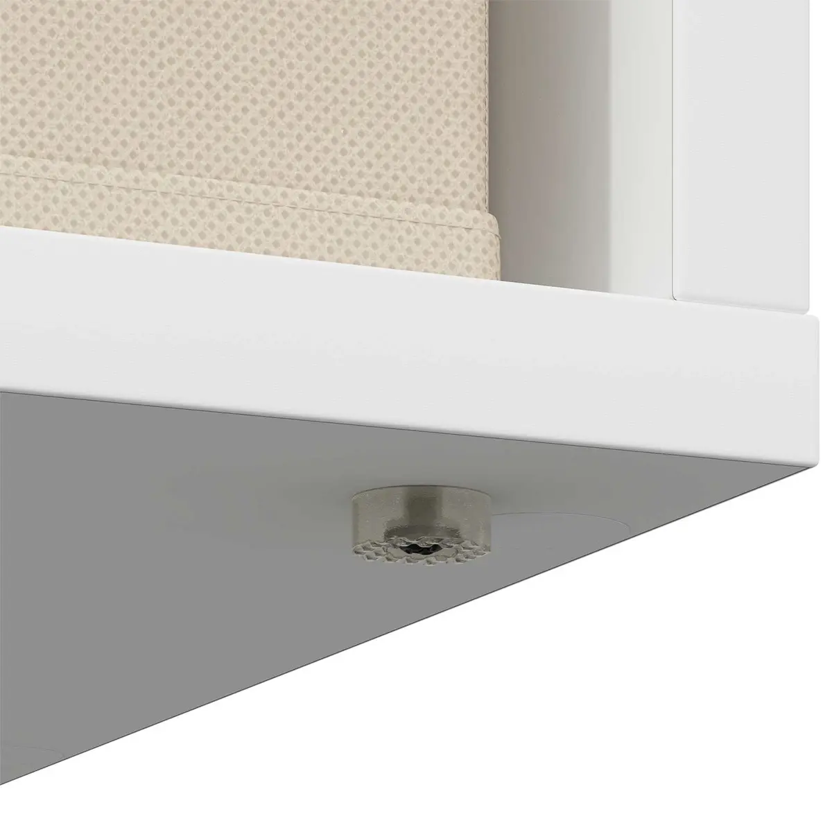 Sideboard Modern Storage Cabinet White 1 Drawer 2 Shelves