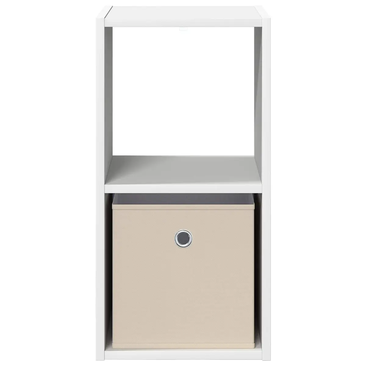 Bedside Table 2 pcs White 30.5 x 27 x 59.5 cm with Drawers Recessed Handles