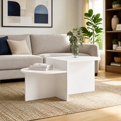 Engineered Wood Coffee Table 100 x 50 x 40 cm, White