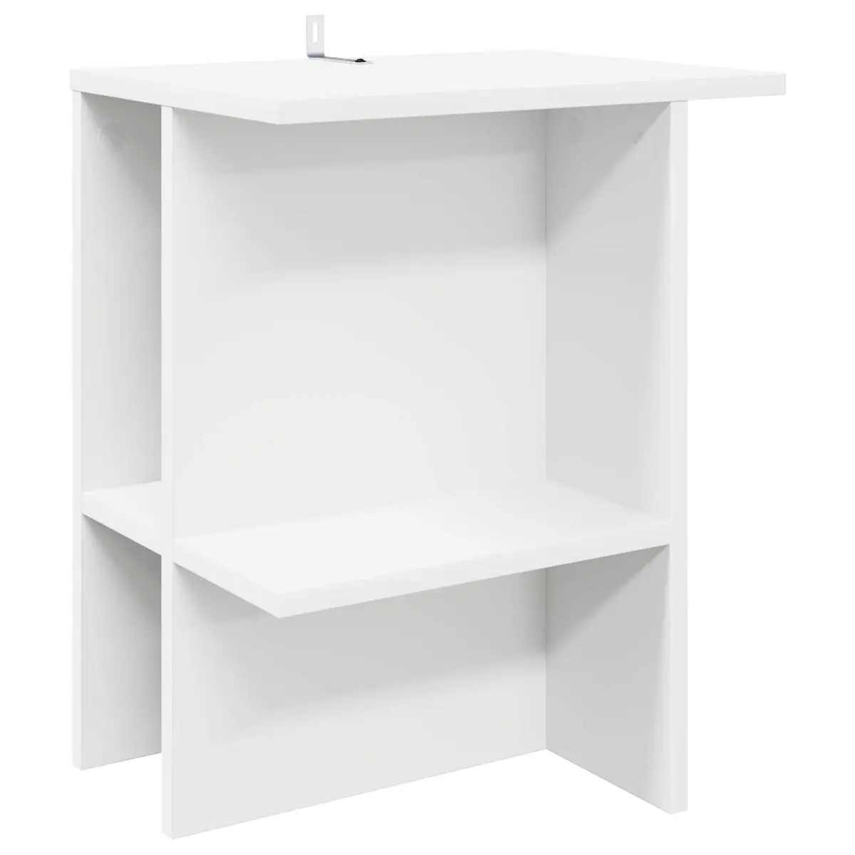 Coffee Table Modern Storage White 40 x 30 x 49 cm