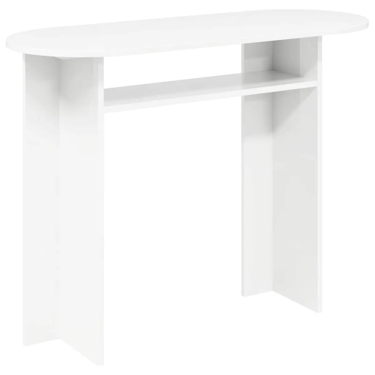 Console Table Modern Minimalist 100cm White Engineered Wood