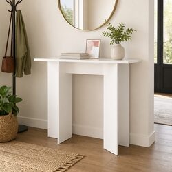 Modern White Console Table 100x30x75cm Specifications