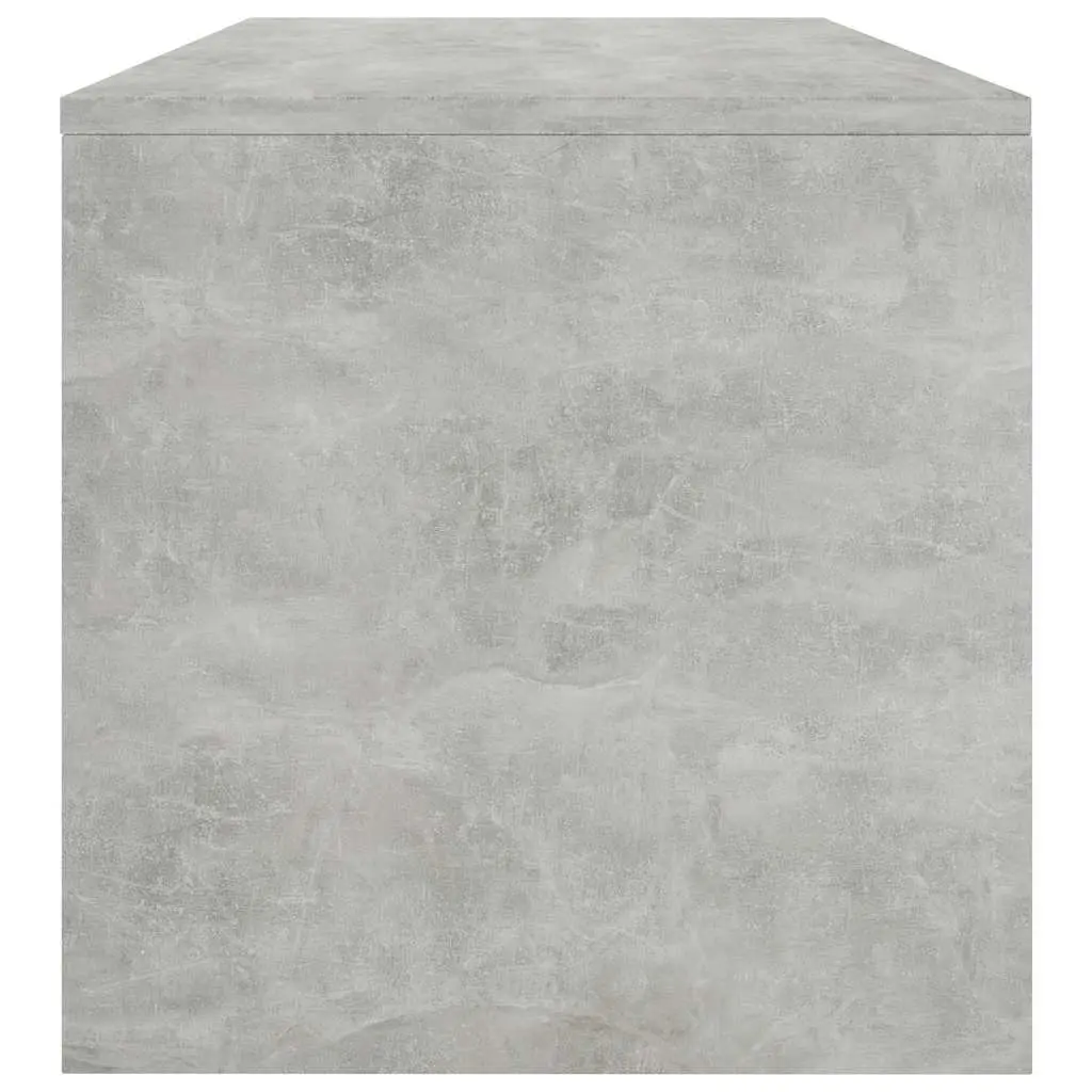 Grey Engineered Wood Coffee Table with Open Shelf Contemporary Style 100x40x40cm Living Room Accent Table