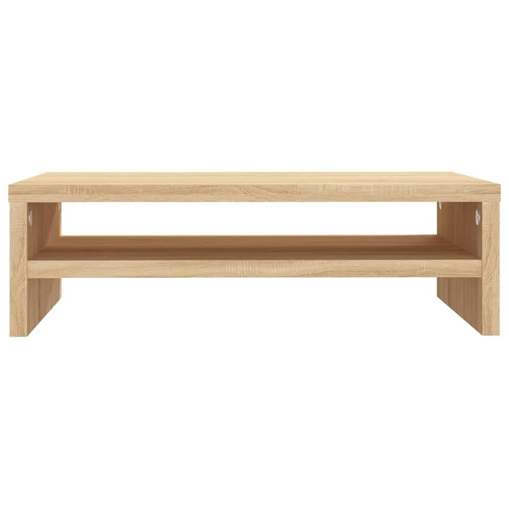 Monitor Stand Riser Sonoma Oak Engineered Wood TV Desktop Storage Shelf