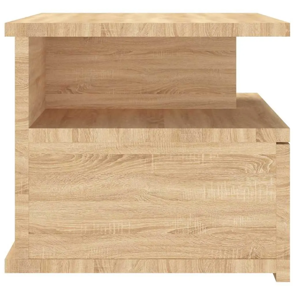 Floating Nightstand Wall-Mounted Storage 40 x 31 x 27 cm Sonoma Oak Brown 2 Piece