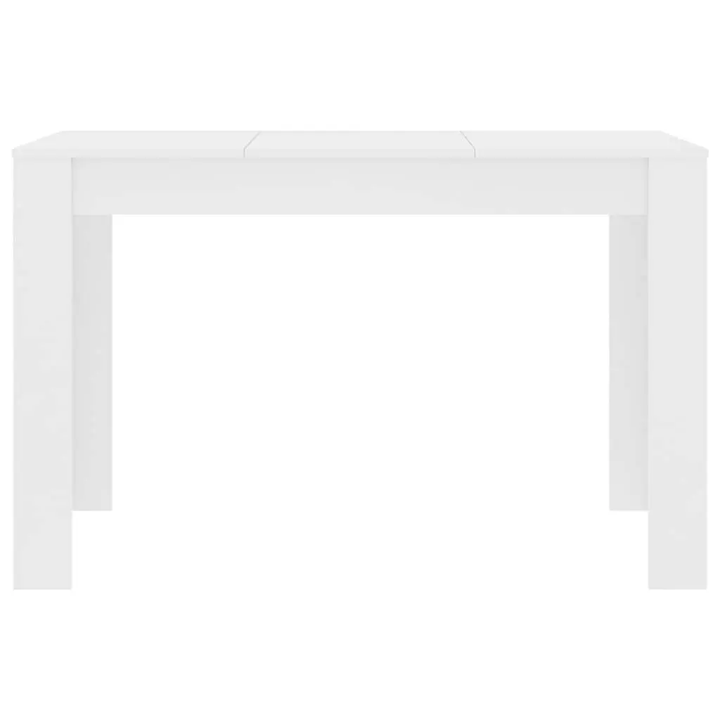 Dining Table Engineered Wood Easy to Clean 120x60x76 cm White