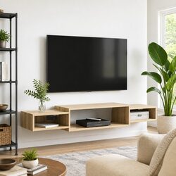 Engineered Wood Wall-Mounted TV Cabinet in Sonoma Oak