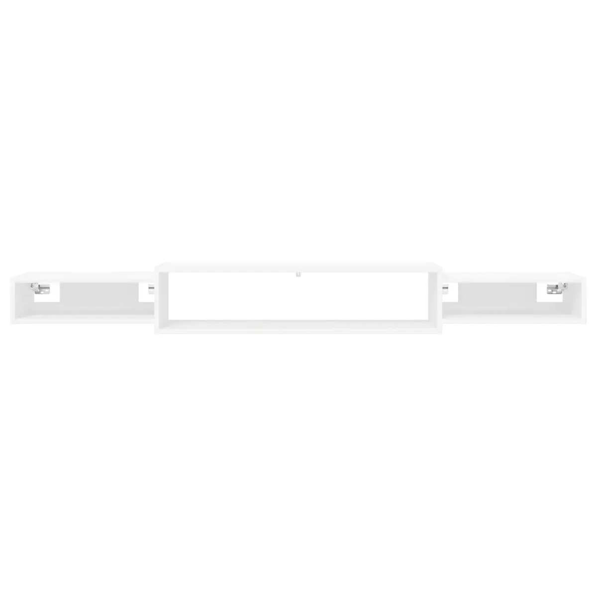 Wall-Mounted TV Cabinet Open Storage White 180 x 28 x 21 cm