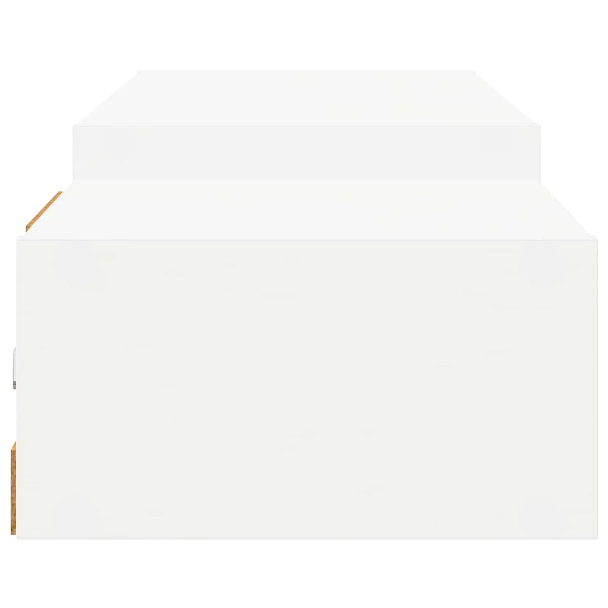 Wall-Mounted TV Cabinet Open Storage White 180 x 28 x 21 cm