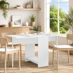 Folding Dining Table Engineered Wood 138x70x73.5cm