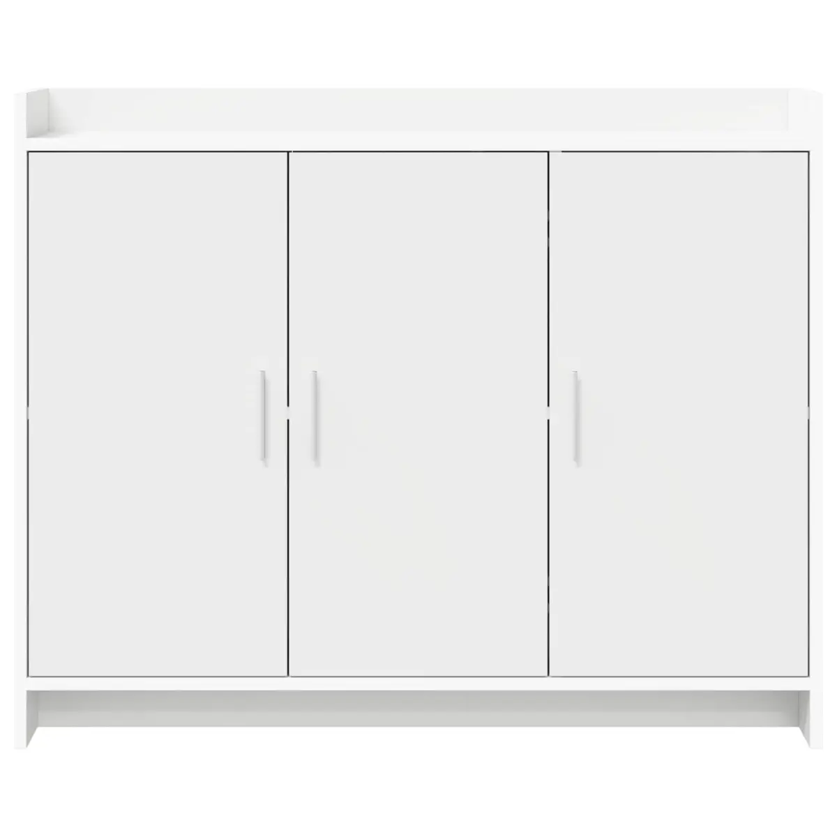 Sideboard Storage Cabinet White 98.5 x 33 x 80 cm Engineered Wood
