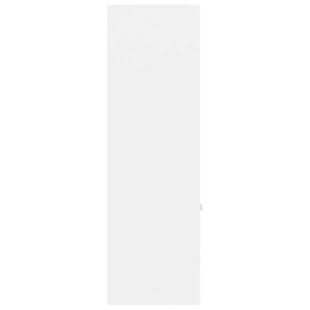 Book Cabinet Open Shelving Unit White 98x30x98 cm Storage Organizer