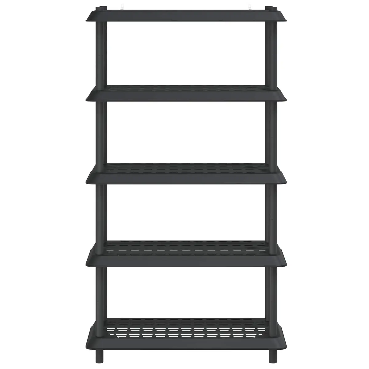 5-Tier Storage Rack Durable PP Construction Anthracite 100 x 40 x 177 cm Indoor Outdoor Organizer