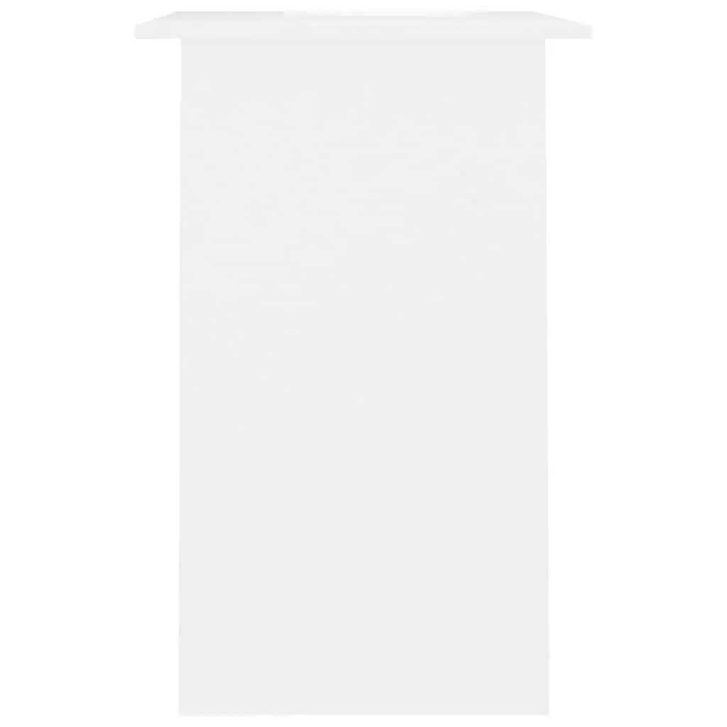 White Computer Desk with Storage Shelf 90cm for Home Office Study Room