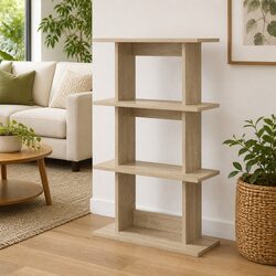Engineered Wood Wall Shelf in Brown Sonoma Oak