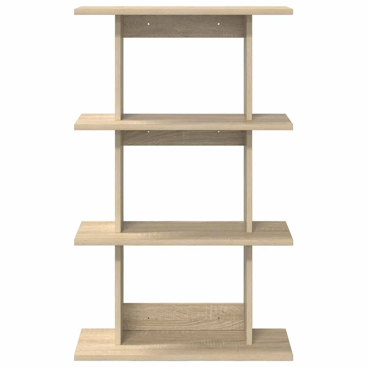 Wall Shelf Space-Saving Wall-Mounted Brown Sonoma Oak Display Unit 56 x 20 x 90 cm