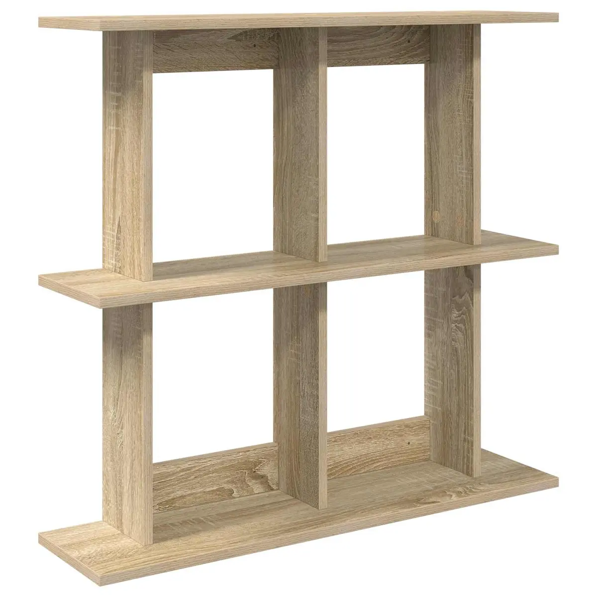 Wall Shelf Wall-Mounted Space Saving 80cm Brown Sonoma Oak Storage Shelving