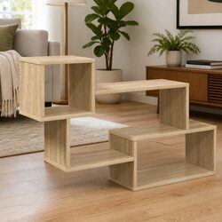 Engineered Wood Floating Wall Shelf in Brown Sonoma Oak