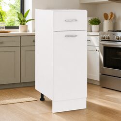 Efficient White Drawer Bottom Cabinet Storage Unit