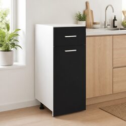 Engineered Wood Kitchen Cabinet with Drawer - 30x46x81.5cm