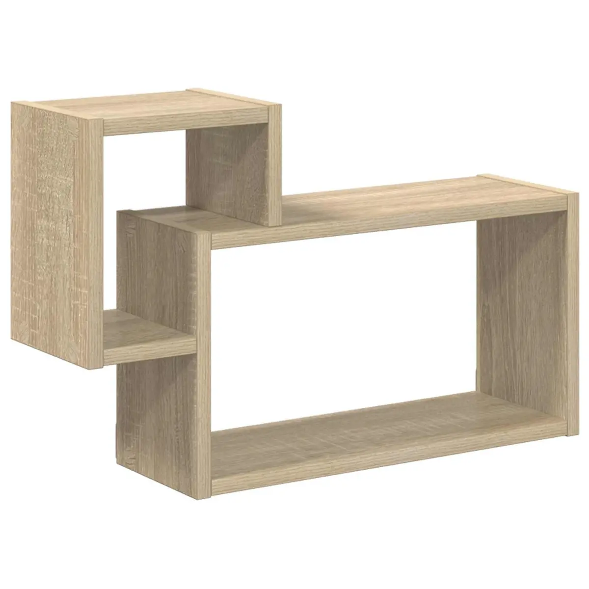 Wall Shelf Space Saving Wall-Mounted 55 x 15 x 35 cm Brown