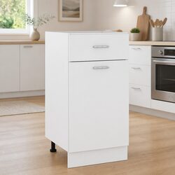 White Kitchen Drawer Cabinet with Efficient Storage Design
