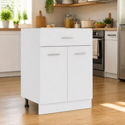 Engineered Wood Kitchen Storage Cabinet with Drawer