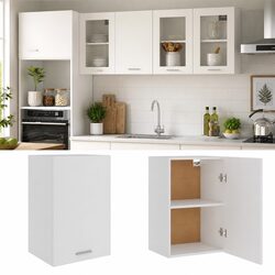 Hanging Kitchen Cabinet with Door and Shelves